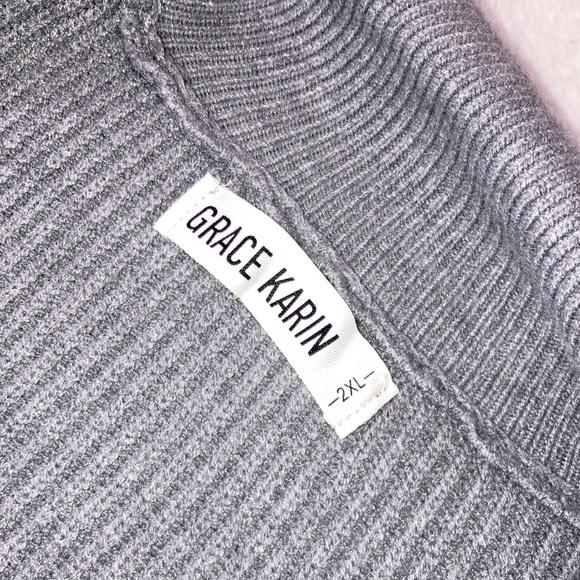 Women’s, size 2XL, Gray Zipper up Sweater with pockets NWOT - Picture 5 of 12